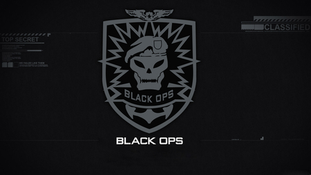 Black Ops Logo - black, grey, logo, ops