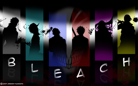 Bleach - anime, starrk, tarrk, silhouette, ulquiorra schiffer, bleach, ulquiorra, grimmjow jeagerjaques, ichigo kurosaki, kuchiki byakuya, byakuya, coyote starrk, ichigo, kurosaki ichigo, akuya kuchiki, stark, grimmjow, byakuya kuchiki, hollow mask