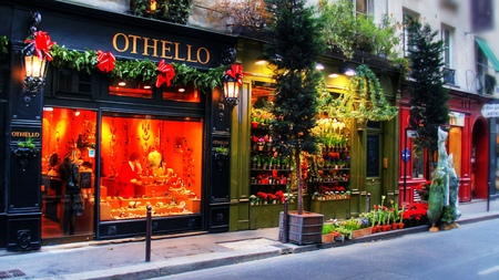 Cute Shop - christmas, othello, season, beautiful, lights, cute, decorations, shop