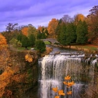 Waterfall, Hamilton, Ontario, Dundas-City, Canada.