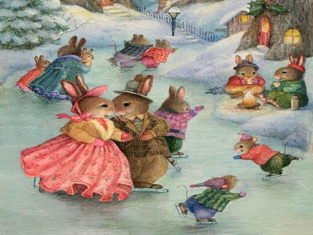 BUNNYS SKATING PARTY