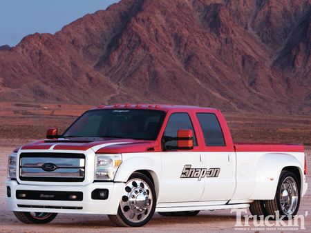 Team Support - white, ford, red, truck