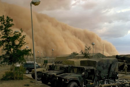 Sandstorm - storm, sandstorm, sand, nature