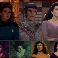 Marina Sirtis as Counselor Deanna Troi from Star Trek: The Next Generation