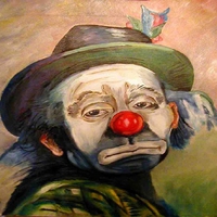 Sad clown.