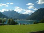 Looking Down at the Lake in Achensee