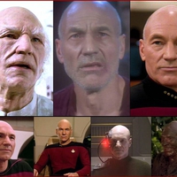 Patrick Stewart as Captain Jean Luc Picard from Star Trek: The Next Generation