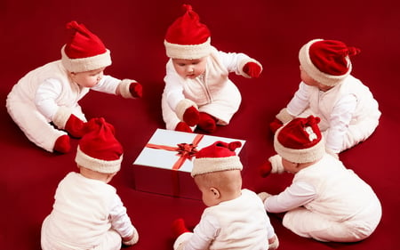 Santa babies - santa, 15, picture, 2011, babies, 12