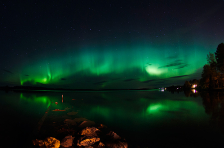 green sky - northern lights, nature, photography, sky