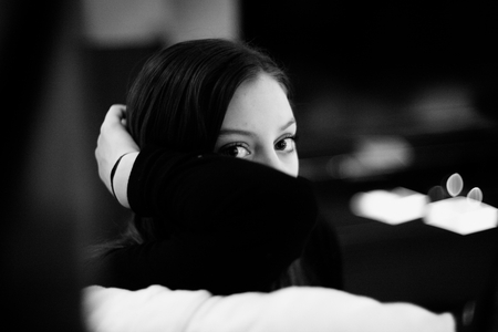 PORTRAIT - woman, face, portrait, photography, bw