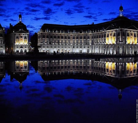 The Bordeaux - lake, reflection, blue, beautiful