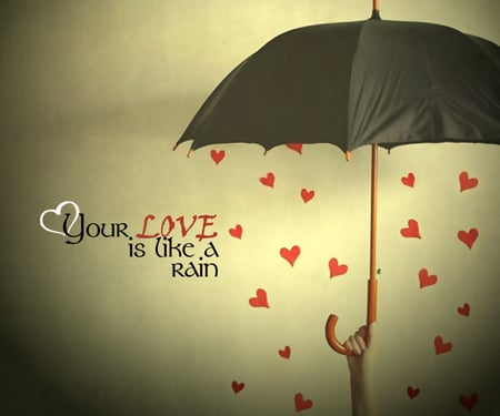 your love is like a rain - love, black, umbrella, rain