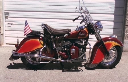 1951 Indian Chief - motorcycle, vintage, classic, indian, chief, 1951, flathead, 51