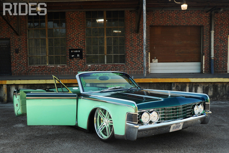 65 Lincoln Continental - lincoln, 65, green, conv