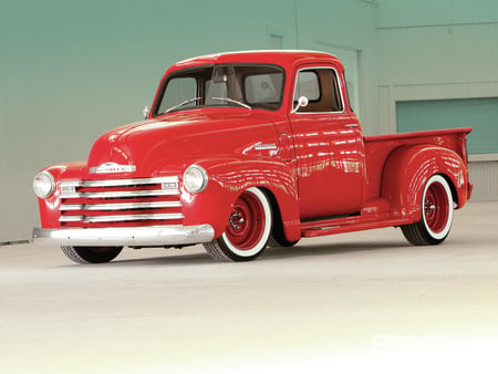 Old Red - truck, 5 window, gm, classic