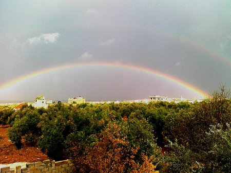 Rainbow - colorful, element, clouds, natural