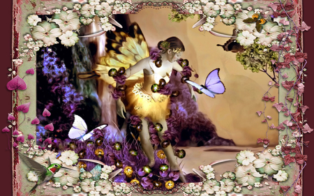 *❖❀humming bird_and_butterfly ❀ღ*