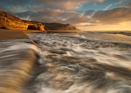 rough waters - nature, sky, beach, clouds, photography, water, tropical, sand