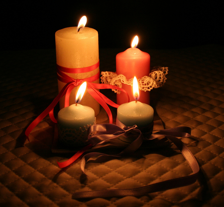 Christmas Candle - candle, photography, still life, christmas