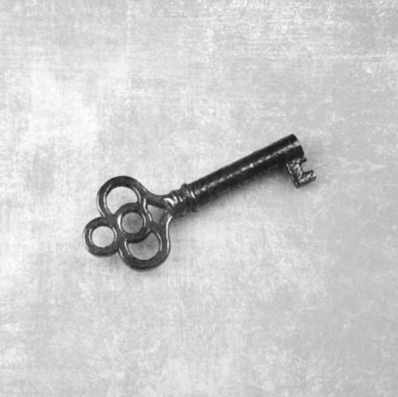 Old Key - black and white, old, antique, key