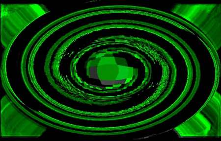 Green Gem - fractal, graphics, green, black, cg