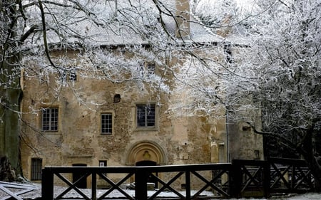 house in winter - nature, snow, photography, winter, house