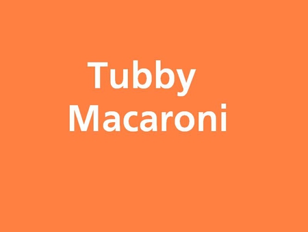 Tubby Macaroni - abstract, white, orange, tubby macaroni, other