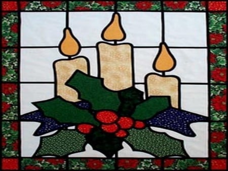 Stained Glass.... - candles, wise, the, three