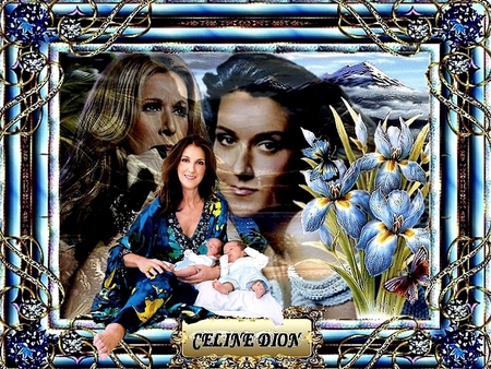 CELINE DION - flowers, music, people, 2012, celine dion, frame, entertainment, color