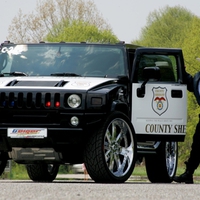 Hummer h2 police car