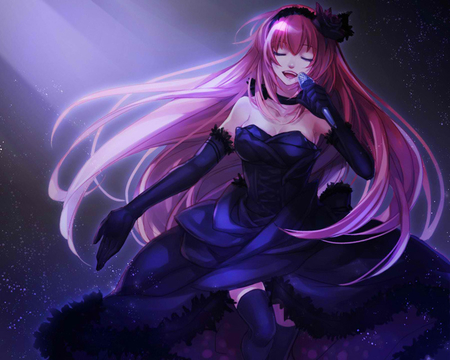 Megurine Luka - vocaloids, megurine luka, singing, pink hair, anime, anime girl