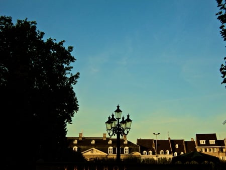 Vrijthof, Maastricht - square, lantern, house, facade, vrijthof, maastricht