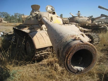 Tank Graveyard - tank, tanks, old tank, tank graveyard