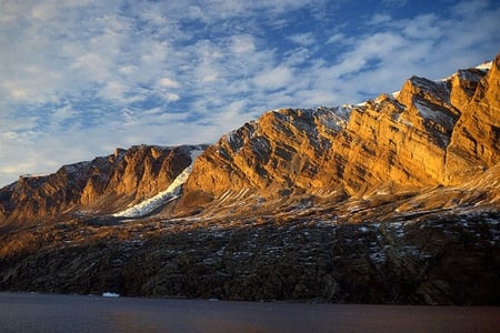 Greenland side Glacier - winter, greenland, frost, ice, cold, glacier