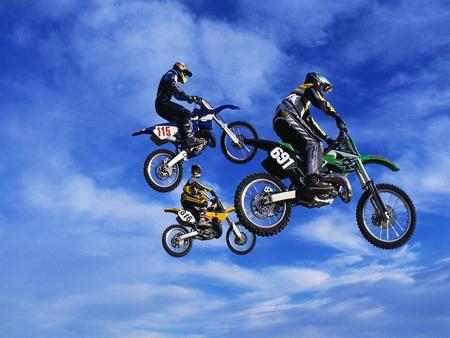 extreme air - jumping, bike