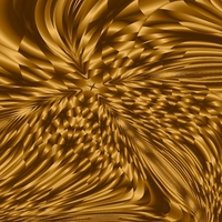 Abstract "Paradise" in gold