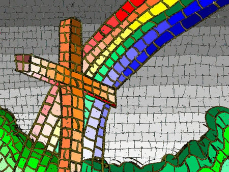 Stained Glass... - across, to, rainbow, the