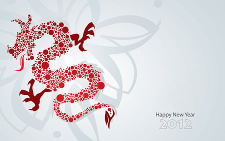 New Year 2012 - new year, dragon, year of the dragon, 2012