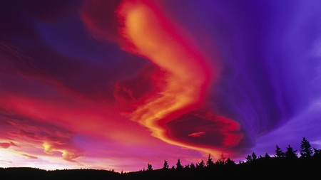 Miraculous Clouds - clouds, sunset, beautiful, miraculous, colors