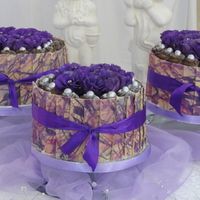 Purple Flowered Cakes