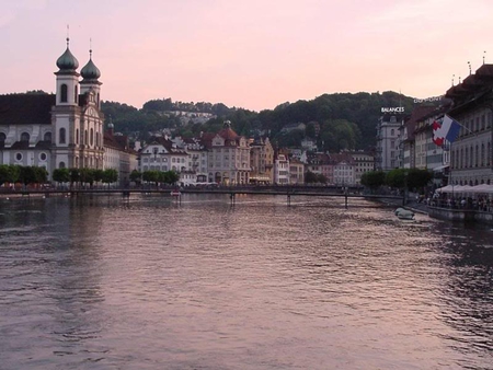 A Look at Village Lucerne - village, sky, water, lucerne