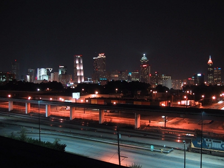 Downtown-Skyline-At-Night - picture, skyline, beautiful, at-night, downtown