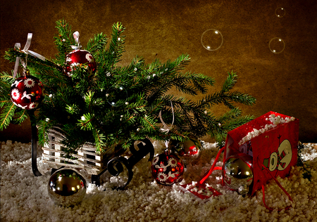 Happy Holidays - new year, beauty, xmas, gift, happy holidays, magic, photography, colorful, magic christmas, basket, christmas decoration, bubbles, still life, balls, pretty, decorations, holiday, gifts, stars, christmas gift, ball, lovely, christmas, happy new year, christmas balls, merry christmas, beautiful, colors, decoration