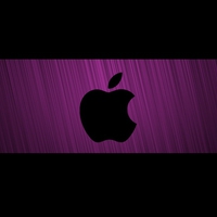 Apple Logo Purple