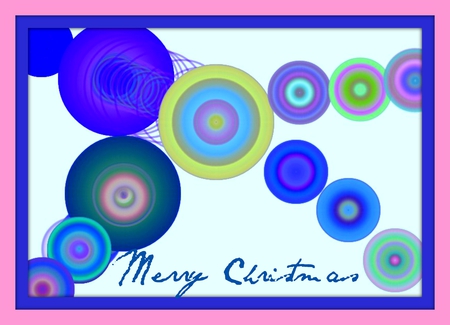 Christmas card - abstract, digital art, merry christmas, other