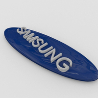 3D samsung logo by kerem kupeli