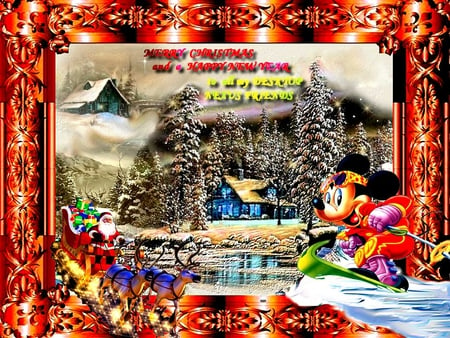 MERRY CHRISTMAS - frame, happy holidays, merry christmas, 2012, happy new year, color, christmas