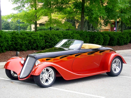 '34 Ford Roadster - street, hot, ford, rod, antique, 1934, car, wheels, custom, hotrod, roadster, 34, convertible, classic