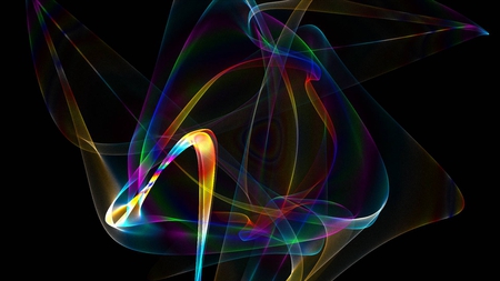 Color snail - abstract, hand, attractor, color, snail, fractal