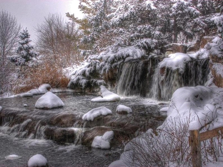 Frozen Beauty - nature, waterfal, beauty, frozen